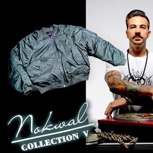 NOKWAL Collection V BOMBER JACKET Military Green Mens Medium